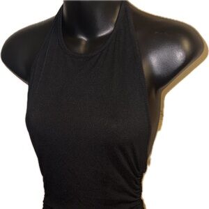 Women’s cute sexy midi black dress